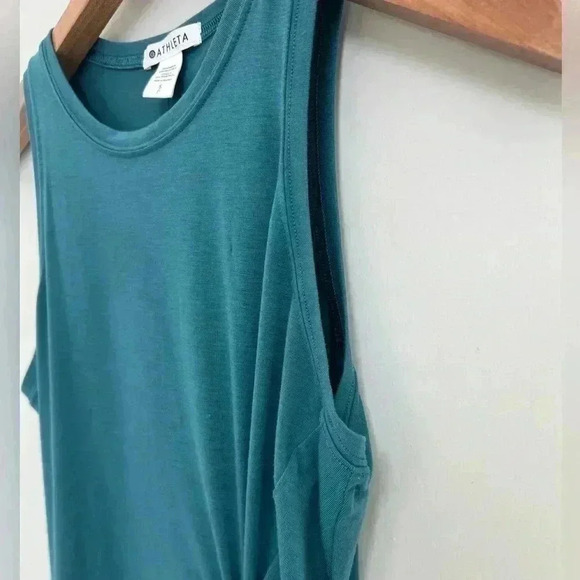 ATHLETA Radiate Twist Tank Borealis Green Teal Women’s Size Small - Picture 2 of 6